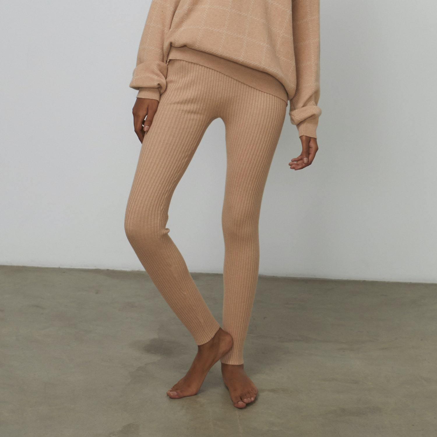 Cozy Cotton Silk Ribbed Legging – Lunya