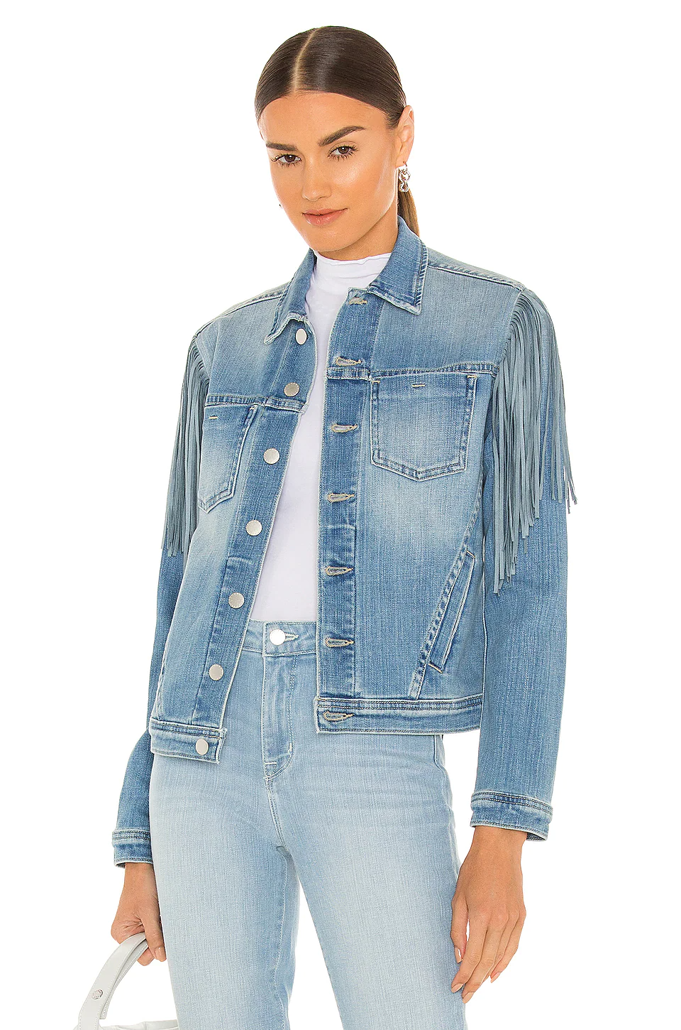 L’Agence + Celine Slim Fringe Jacket