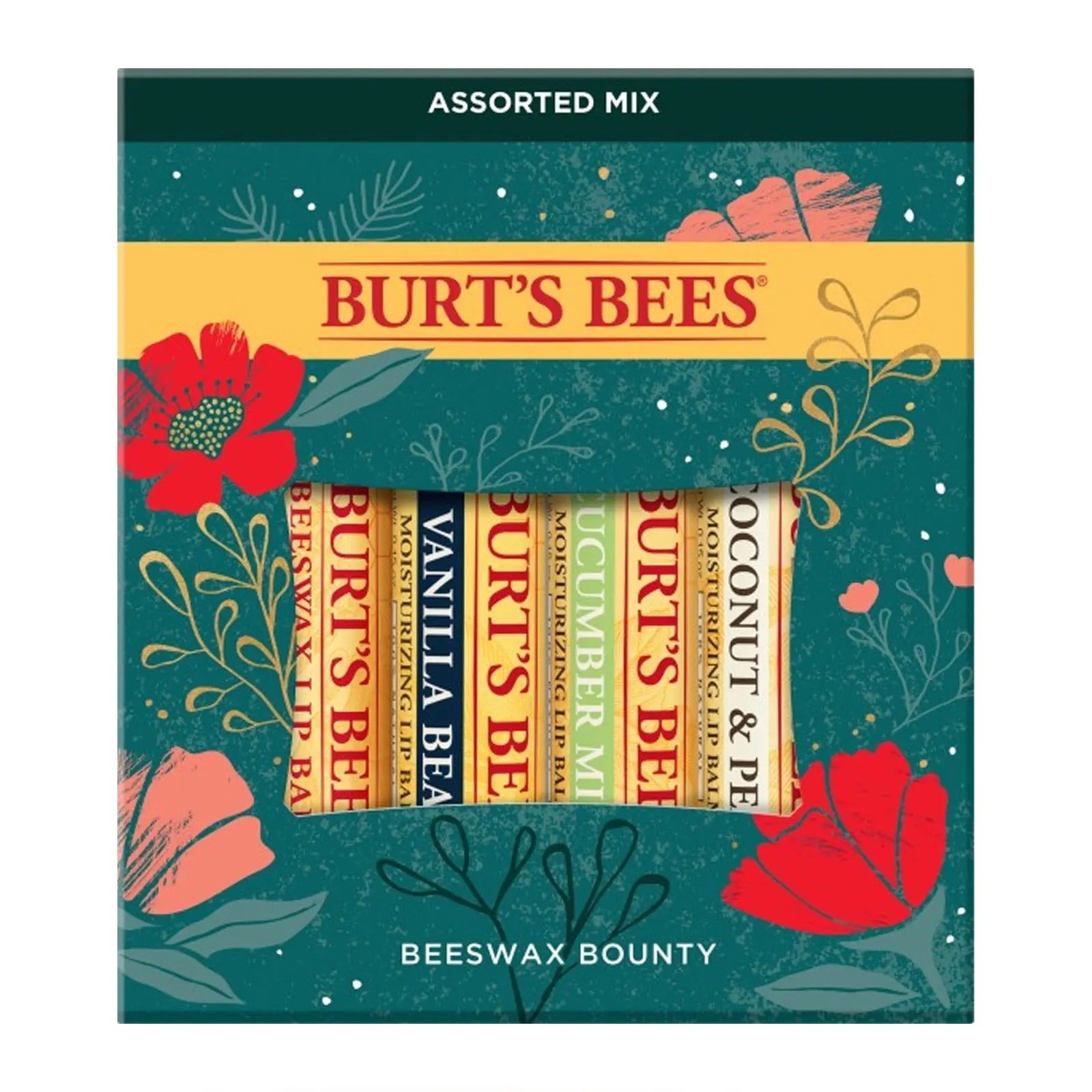 Burts Bees + Bounty Assorted Mix Lip Balm Christmas Gift Set