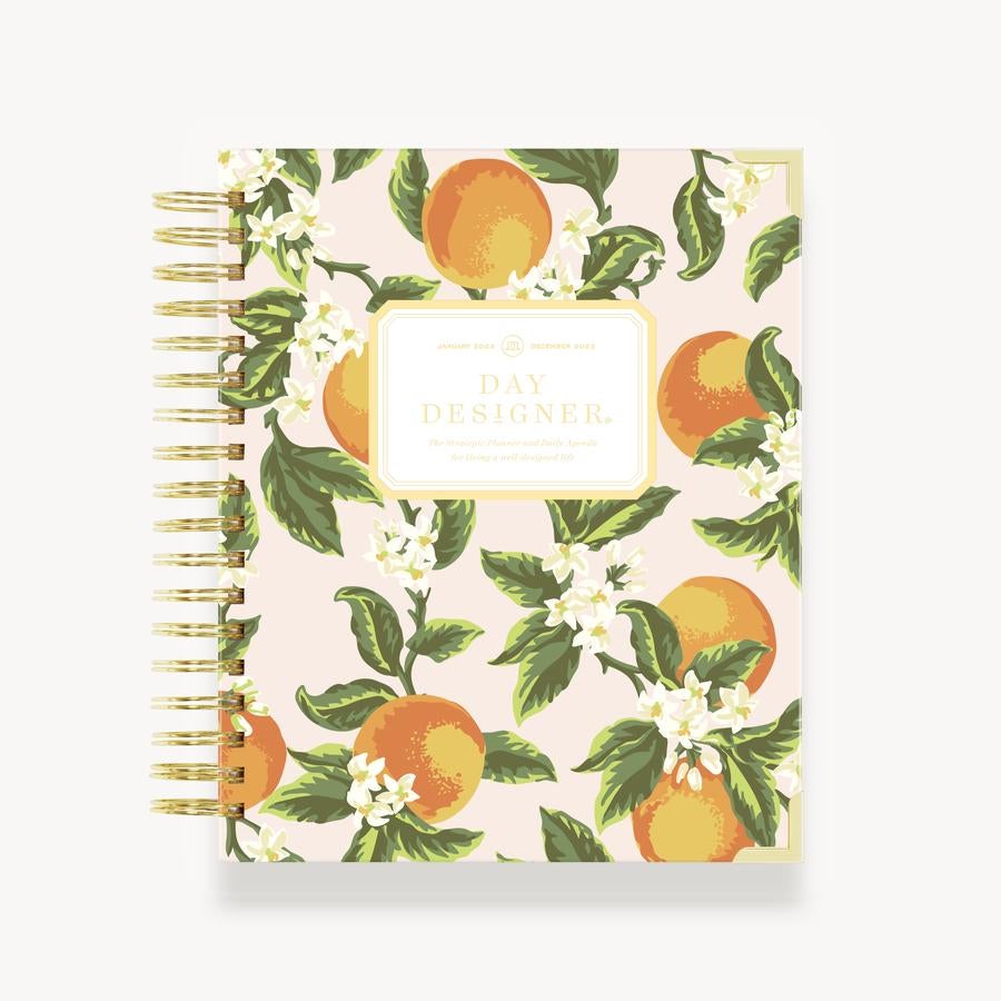 Day Designer + 2022 Daily Planner: Orange Blossom