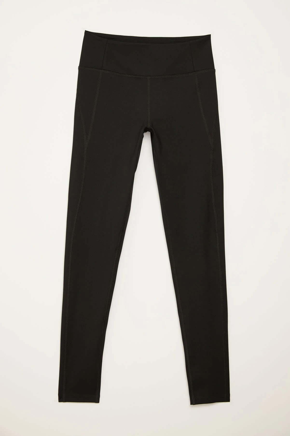 Girlfriend + Black Compressive Mid-Rise Legging