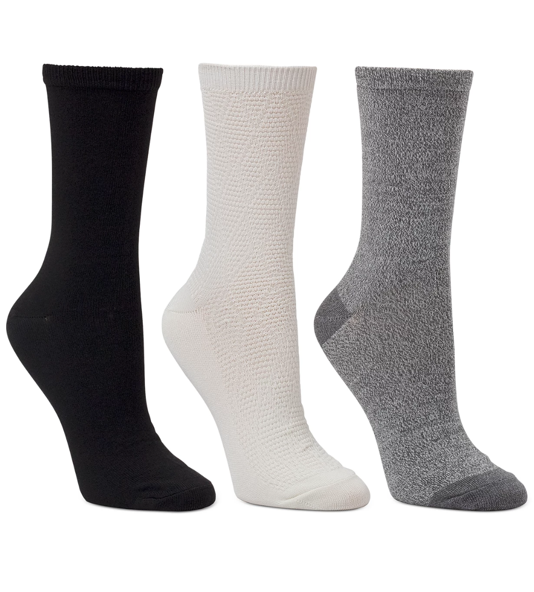 Cuddl Duds + 3-Pk. Crew Socks