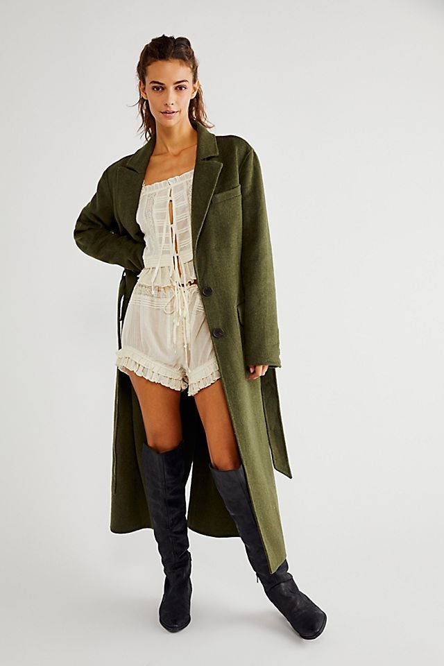 Free people deals wool coat