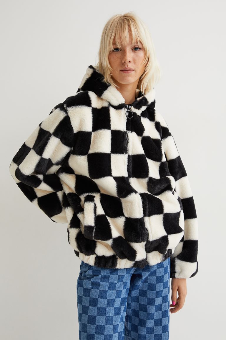 H&m on sale checkered jacket