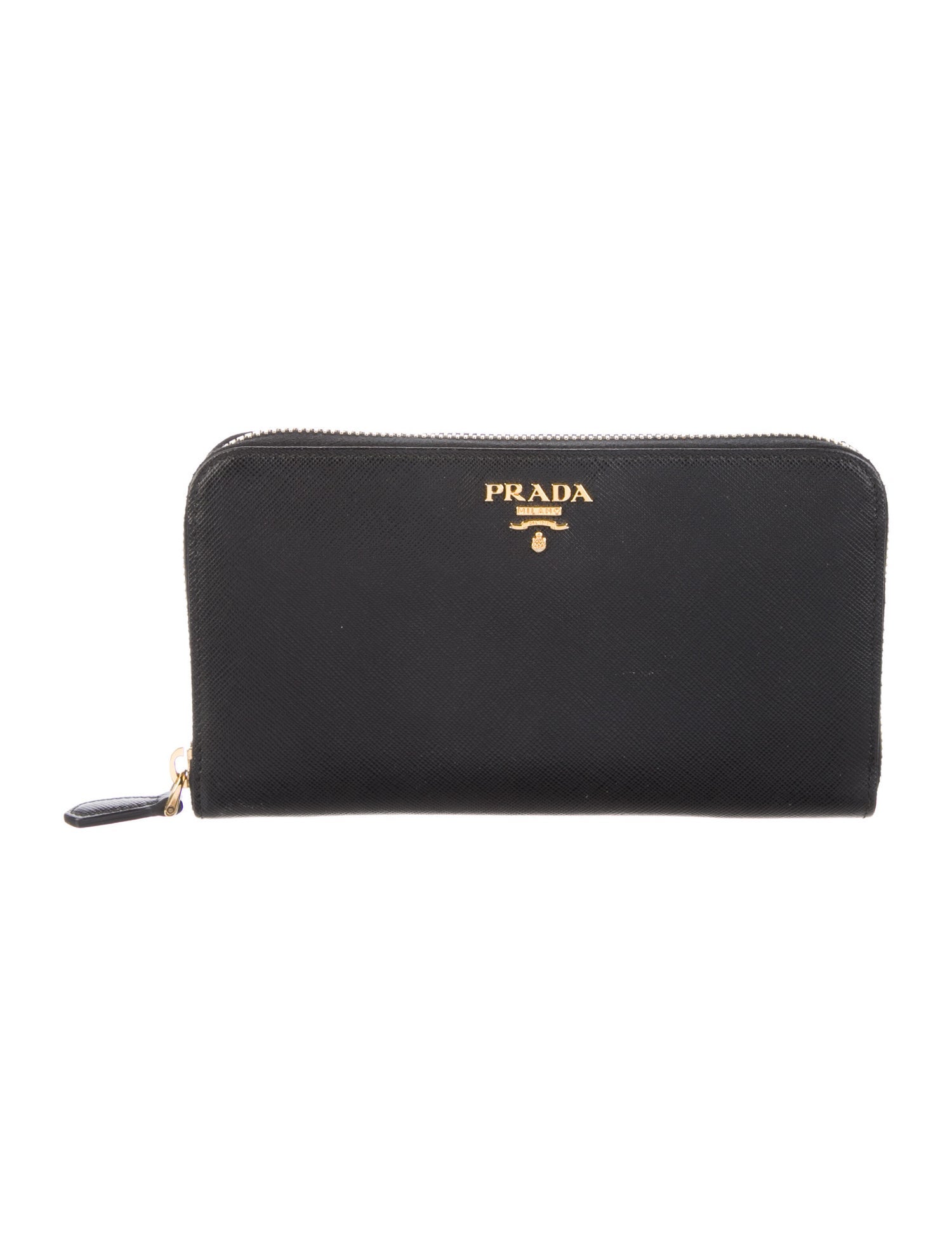 Prada saffiano discount leather continental wallet