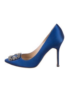 Manolo Blahnik + Manolo Blahnik Crystal Embellishments Pumps