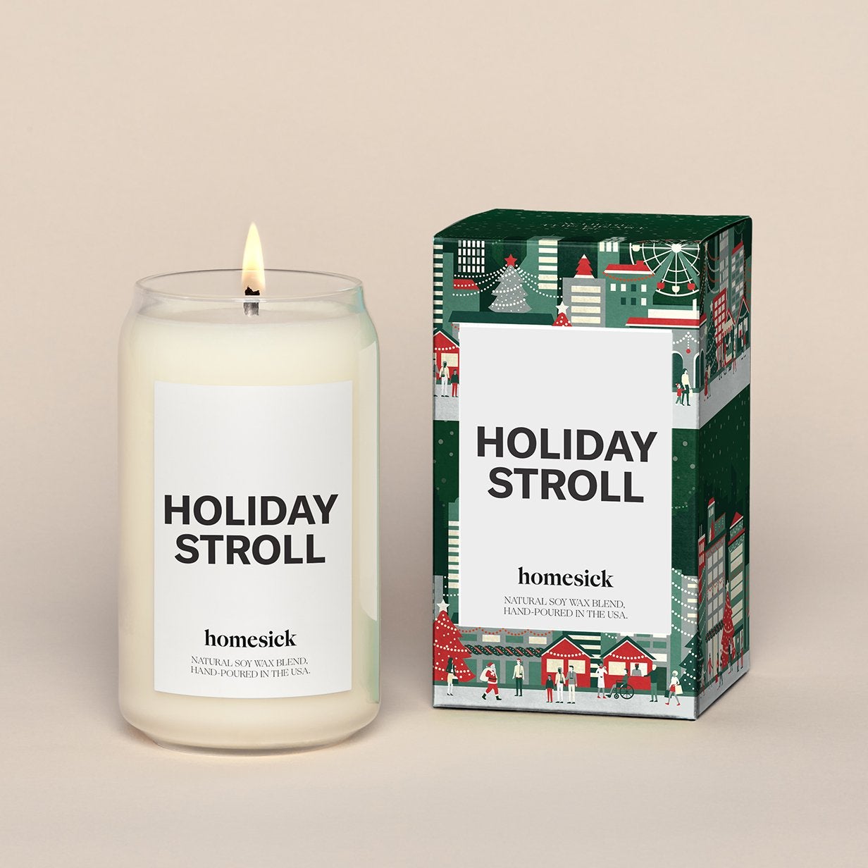 Homesick Candles Holiday Stroll Candle   10786126 