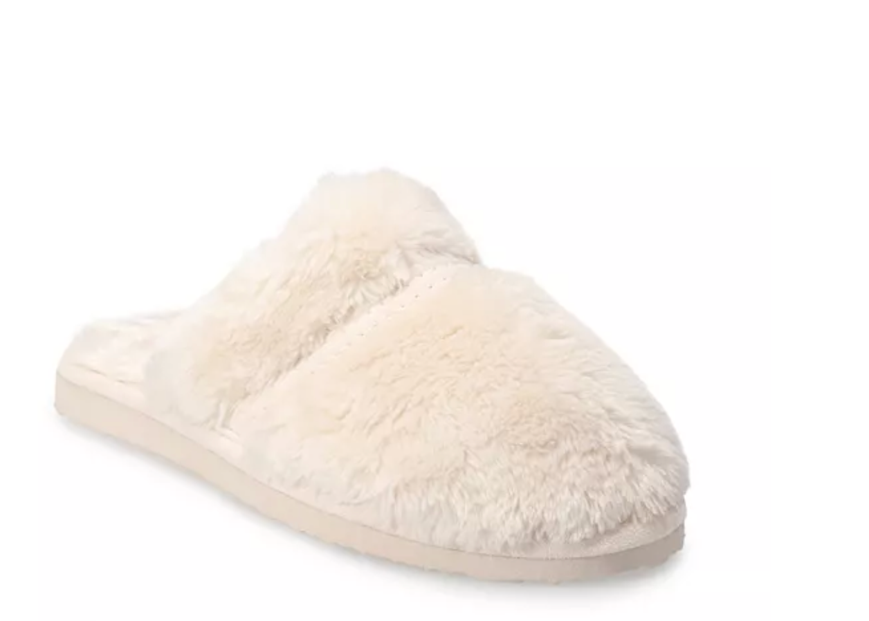 Sonoma Goods For Life + Plush Faux Fur Clog Slippers