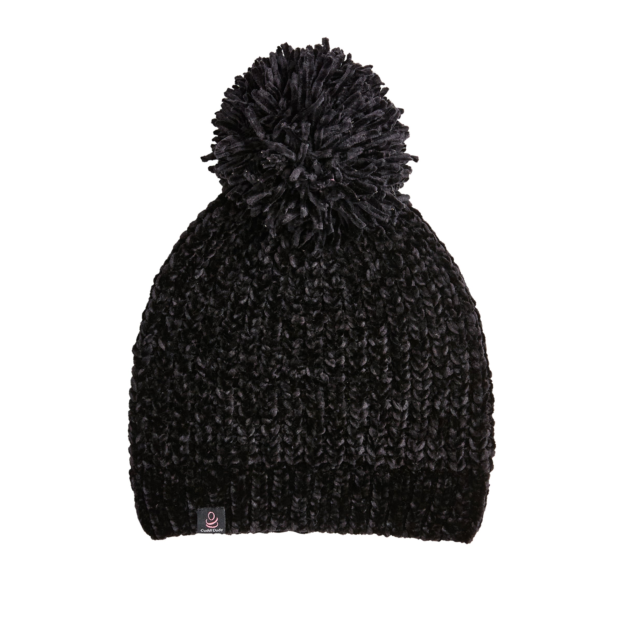 Cuddl Duds + Chenille Knit Beanie with Pom