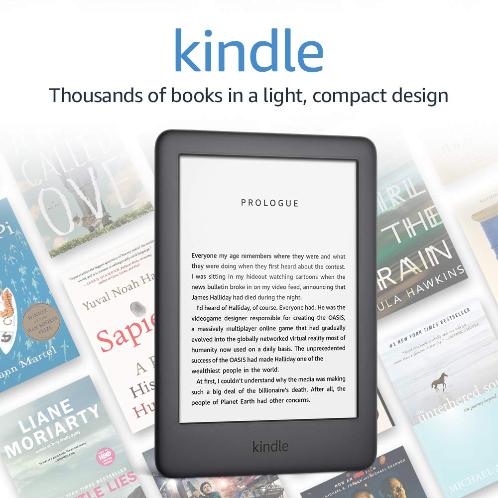 Amazon + Kindle – With a Built-in Front Light – Black