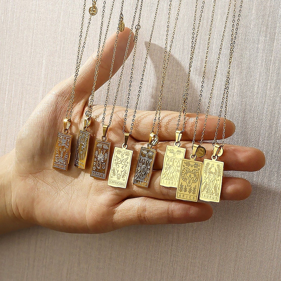 BirthChart + Birth Chart Tarot Card Necklace