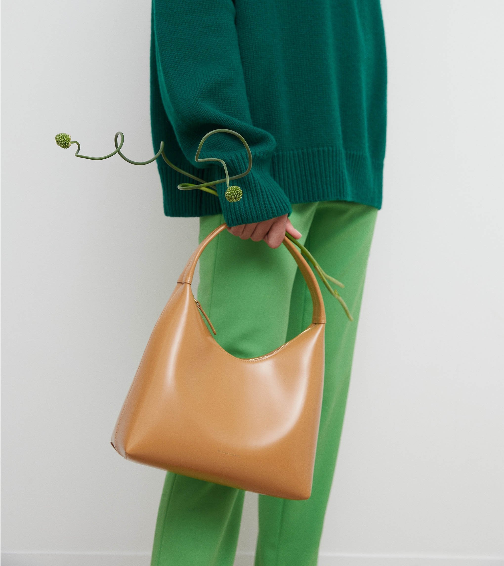 Mansur Gavriel Leather-trimmed Tote