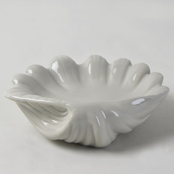 Dunelm + Grey Shell Soap Dish