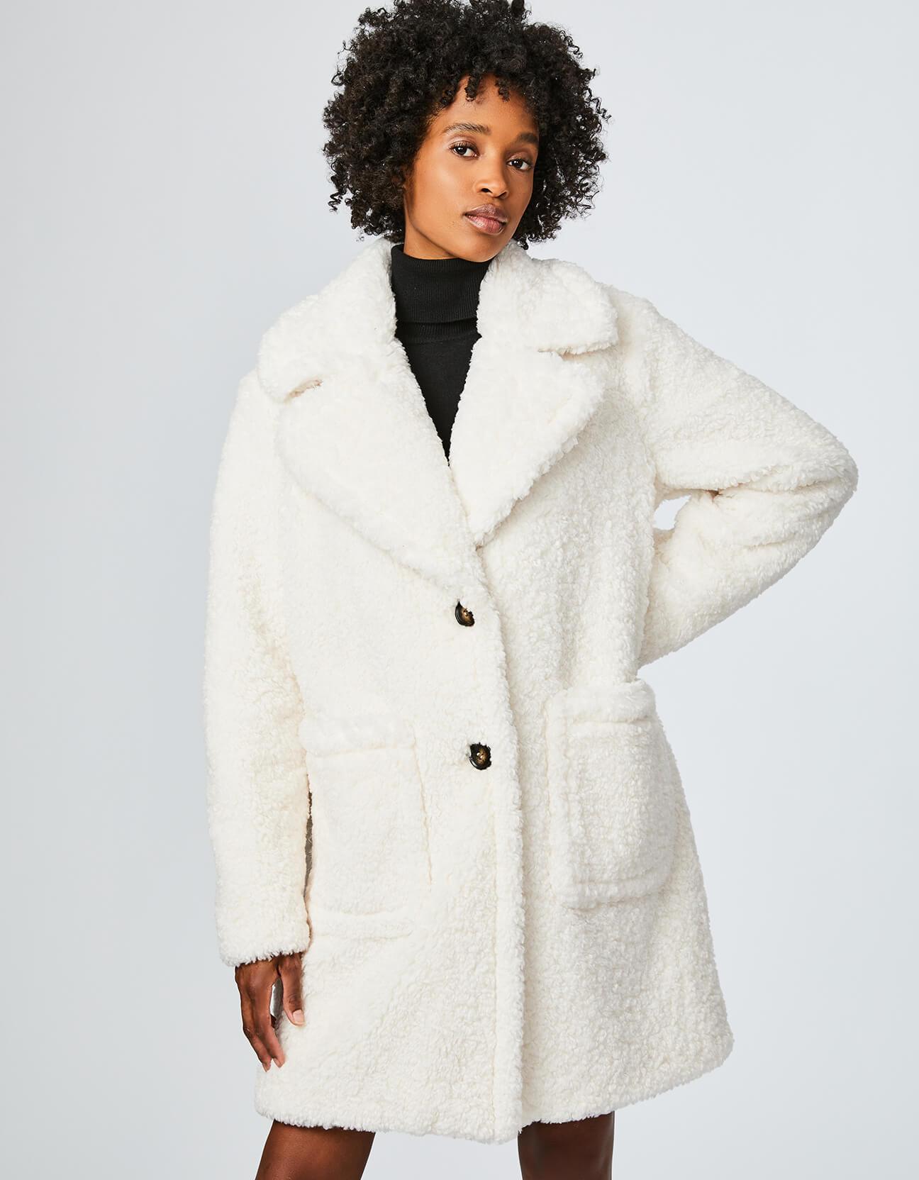 Bernardo + Unreal Teddy Fur Peacoat