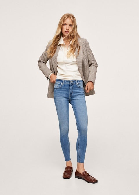 Mango crop store skinny isa jeans