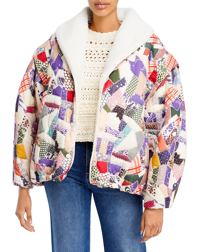 How To Style A Vibrant Patchwork Puffer Jacket For Fall + Winter