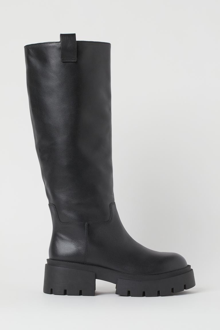 H&M + Knee-high leather boots