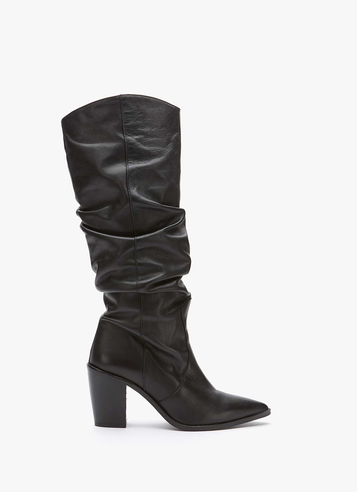 long knee high leather boots