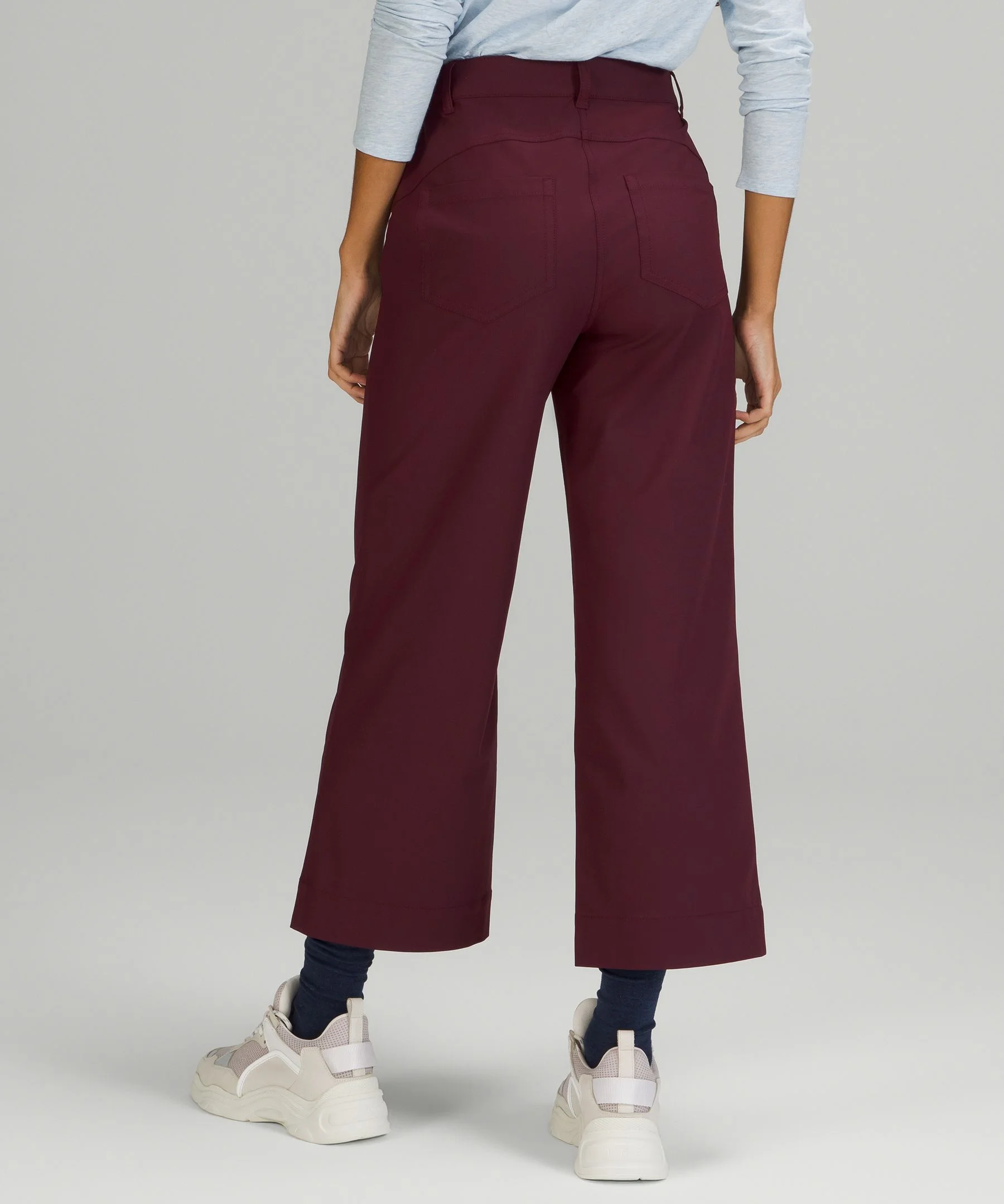 Lululemon + City Sleek 5 Pocket Wide-Leg High Rise 7/8 Length Pant