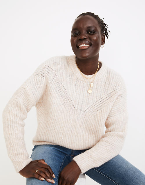 Madewell + Belfiore Ribbed Pullover Sweater