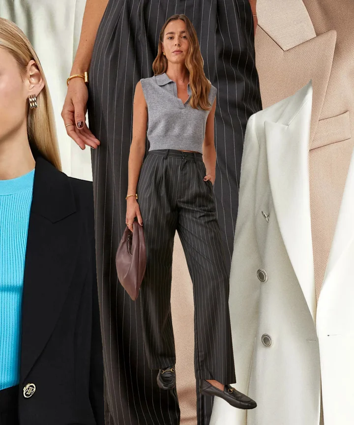 How to Wear a Blazer with High-Waisted Trousers - Creative Fashion