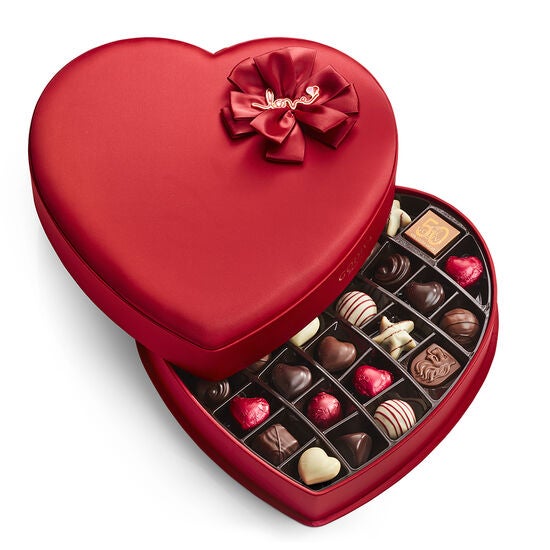 Godiva + Valentine’s Day Fabric Heart Chocolate Gift Box