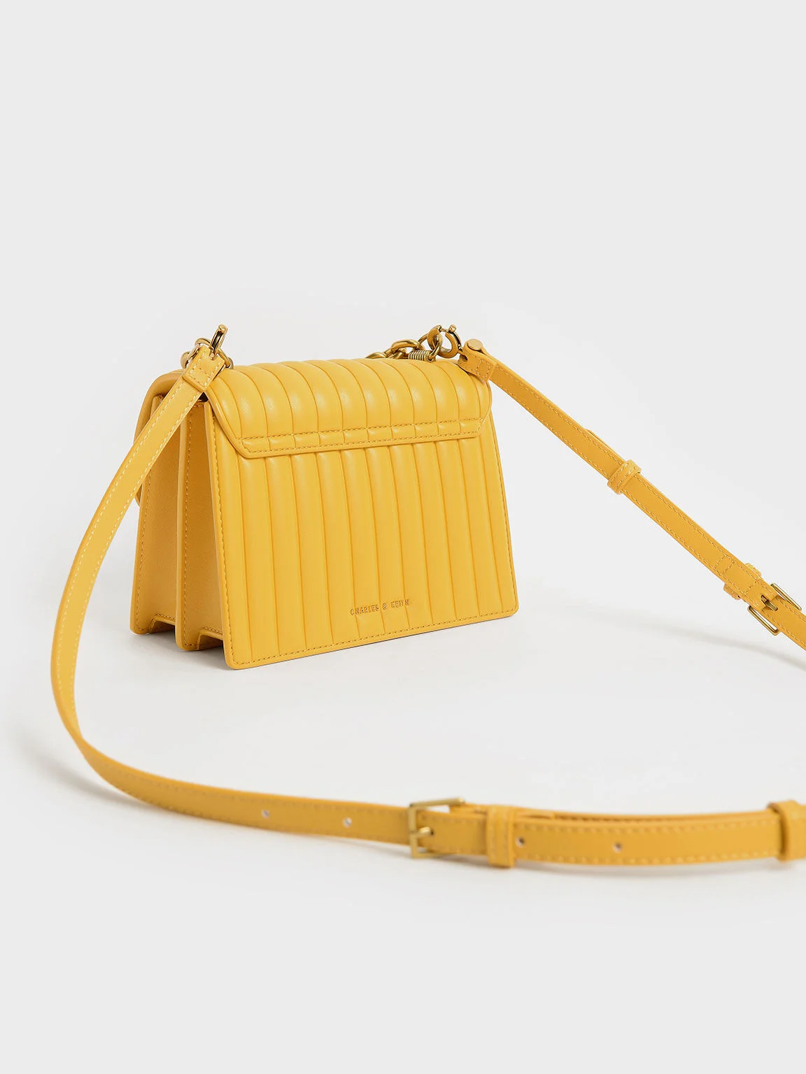 Yellow Catena Chain-Handle Bag - CHARLES & KEITH IN