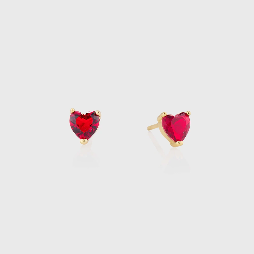 Rowan + Little Hearts CZ Studs