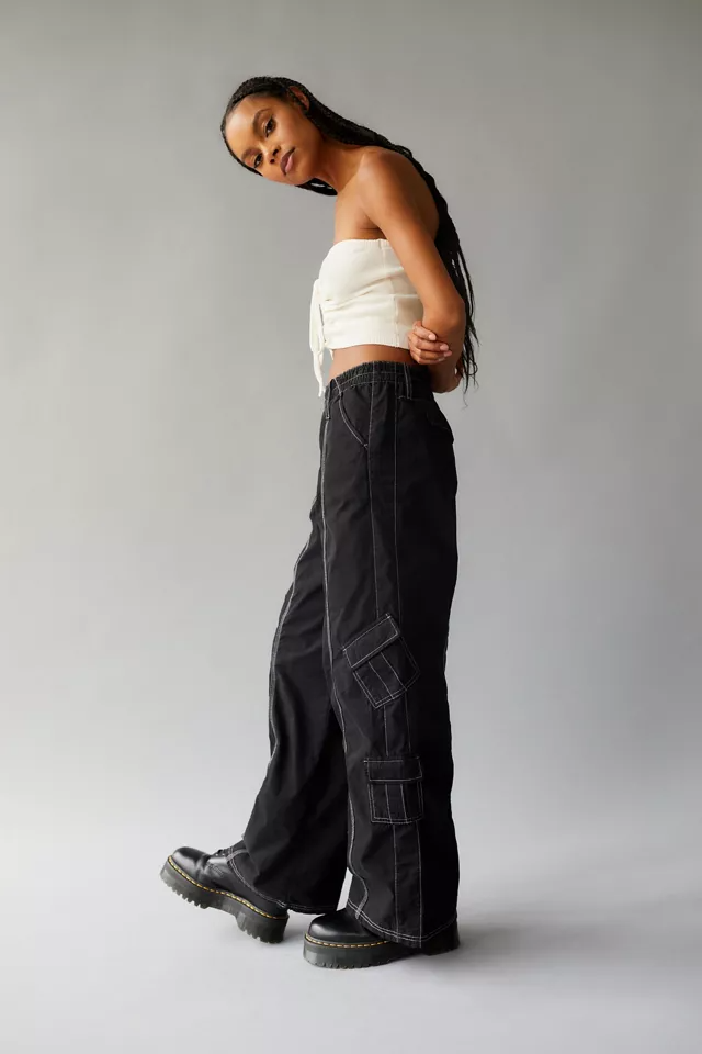 Union Baggy Cargo Pants in Black - Glue Store