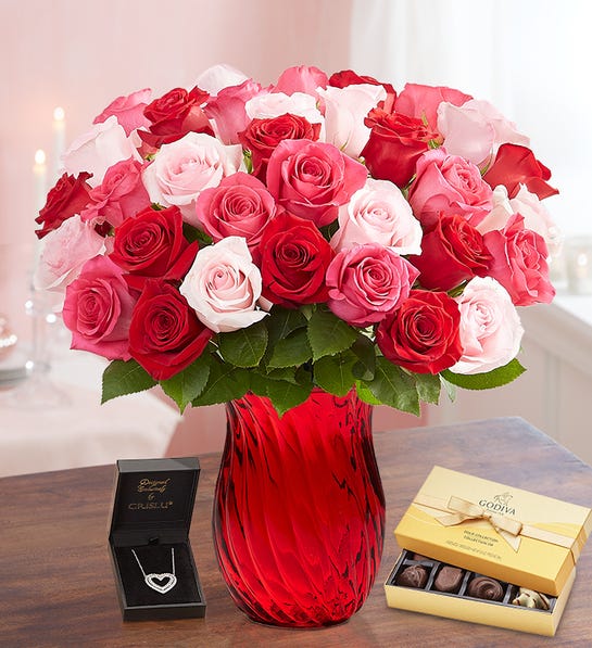 1800 Flowers + 36 Stem Deluxe Enchanted Rose Medley Bouquet