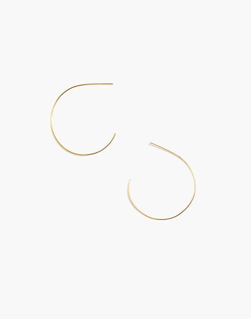 madewell gold filled hoops