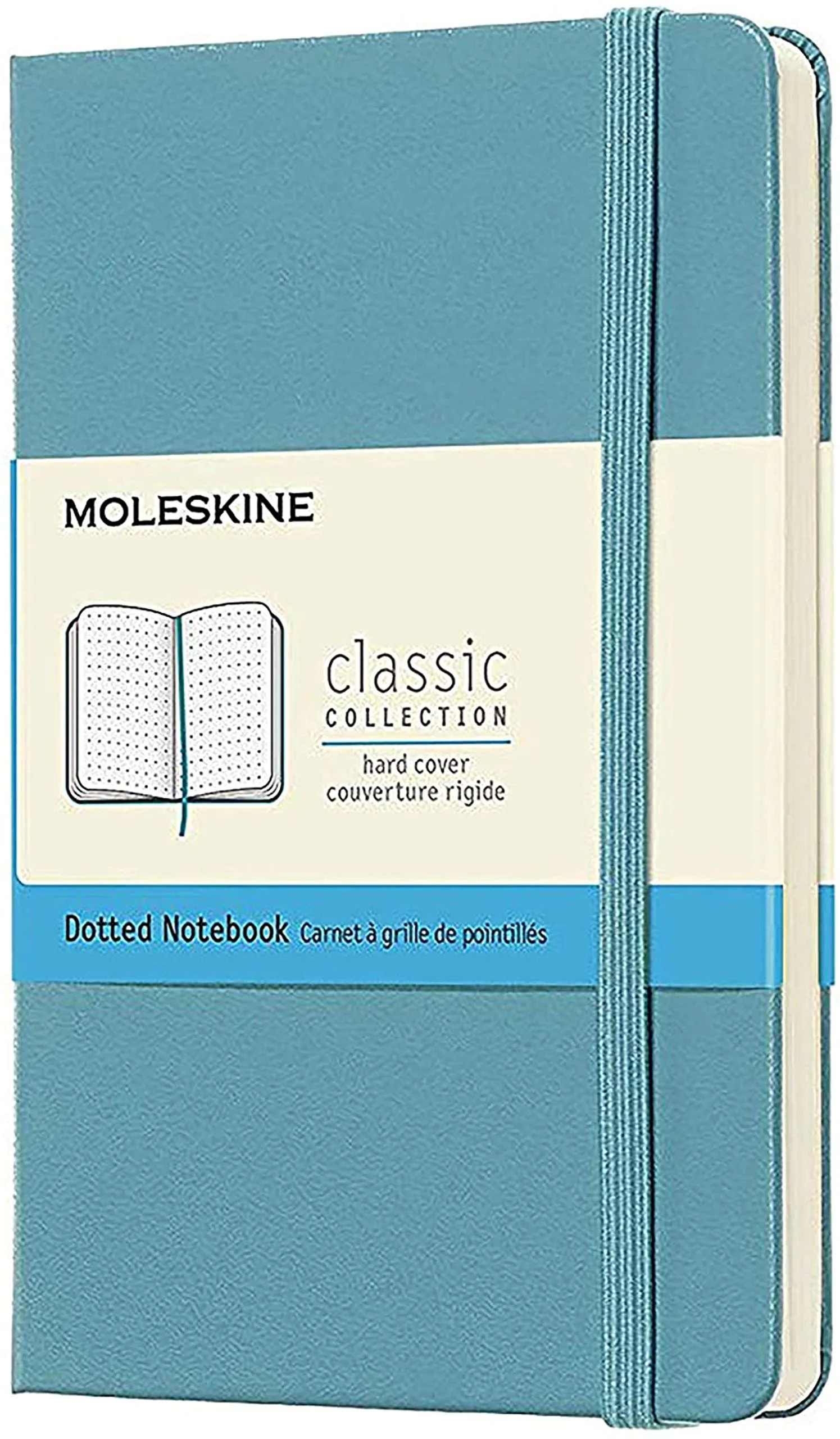 Moleskine Classic Dotted Pocket Notebook, Hard Cover, Black 