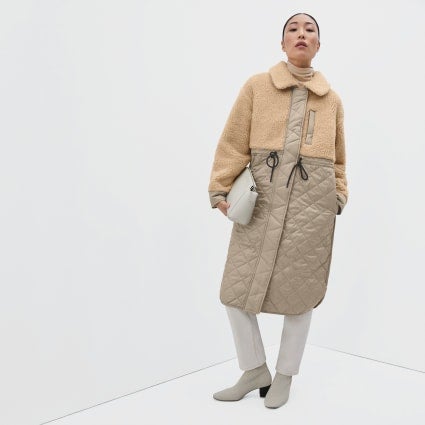 Everlane + The Quilted Teddy Coat