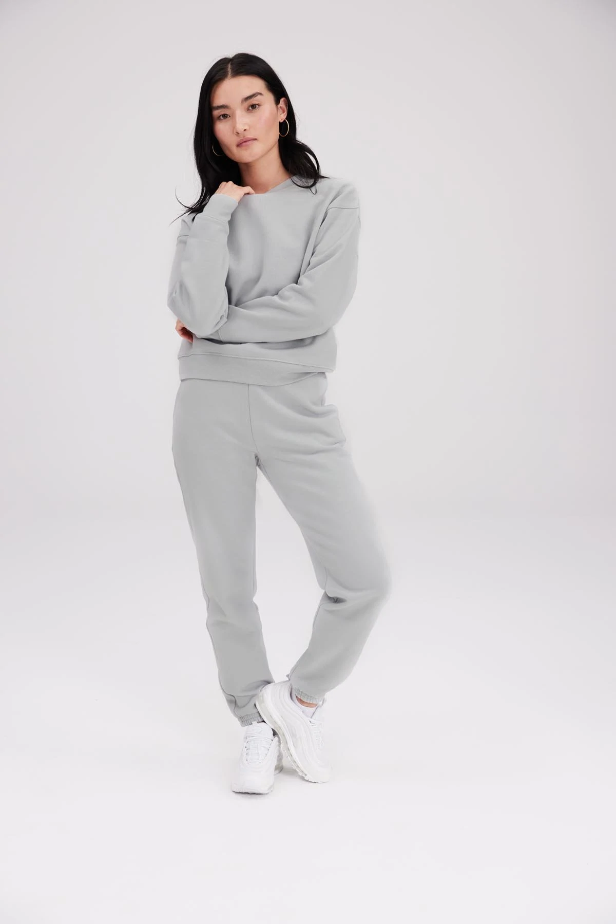 womens white sweatsuit set