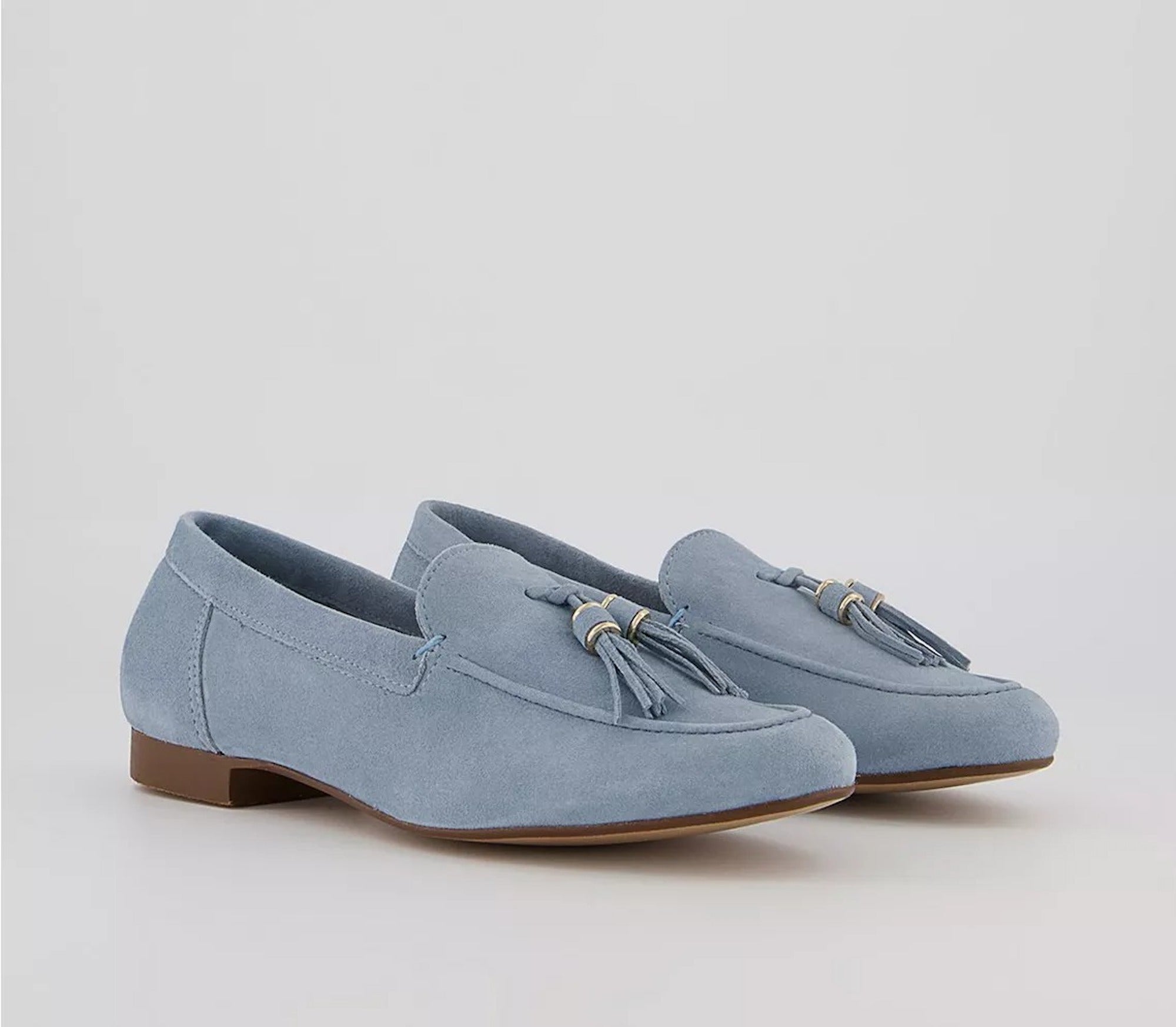 womens pale blue loafers