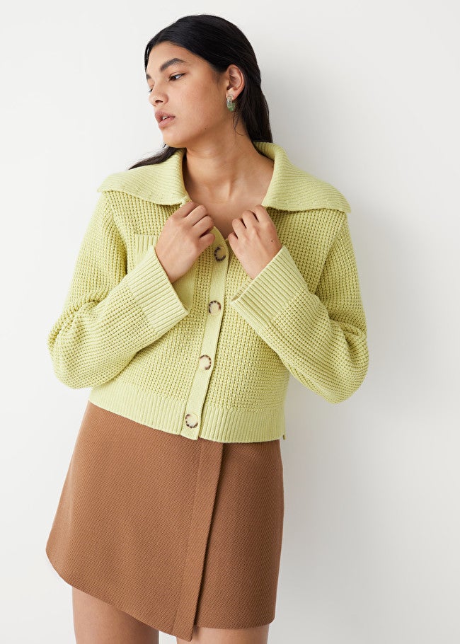 & Other Stories + Boxy Waffle Stitch Cardigan