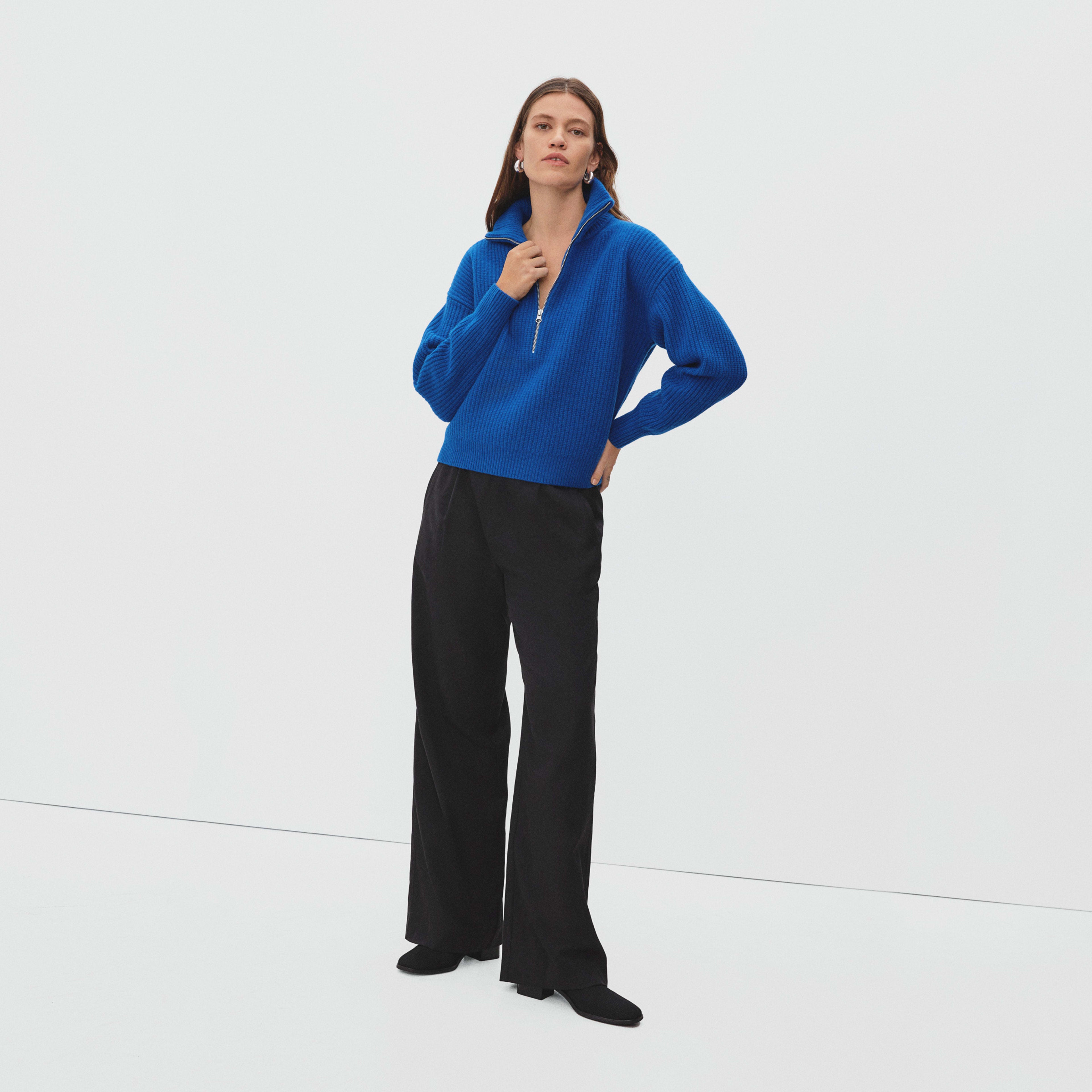 NWT Everlane Half Zip Blue sale 3XL