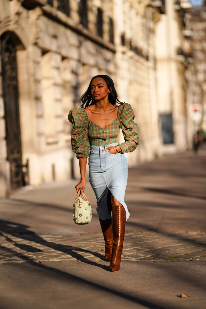 10 Chic and Stylish Maxi Denim Skirt Outfit Ideas  Denim skirt outfits,  Long denim skirt outfit, Jean skirt outfits fall