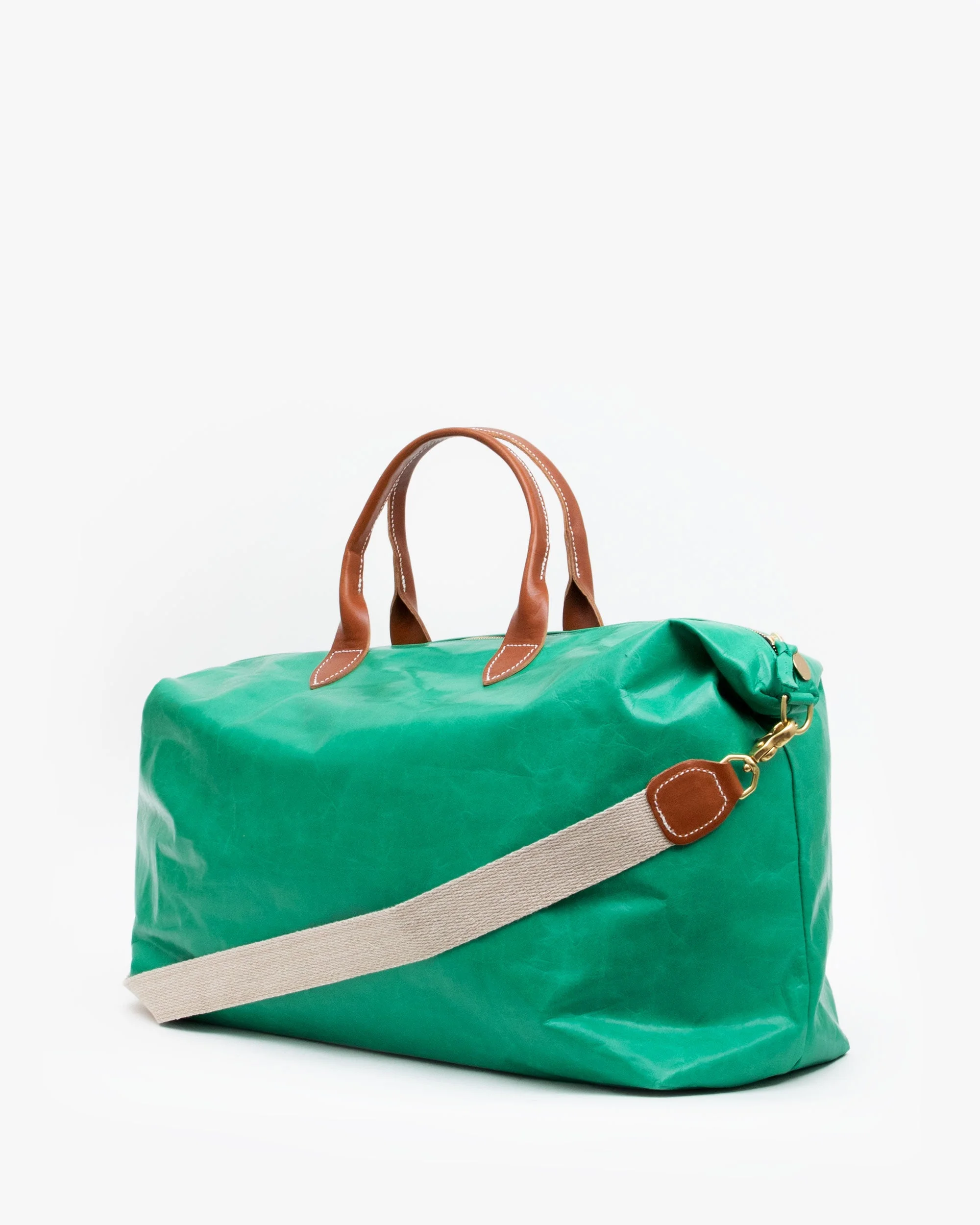 Clare V. Leather Weekender Bag - Green Satchels, Handbags - W2421912
