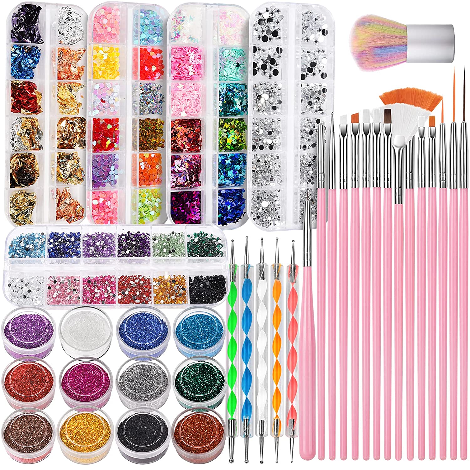 FANDAMEI FANDAMEI Nail Art Kit Nail Design Tools Kit With Nail Art 