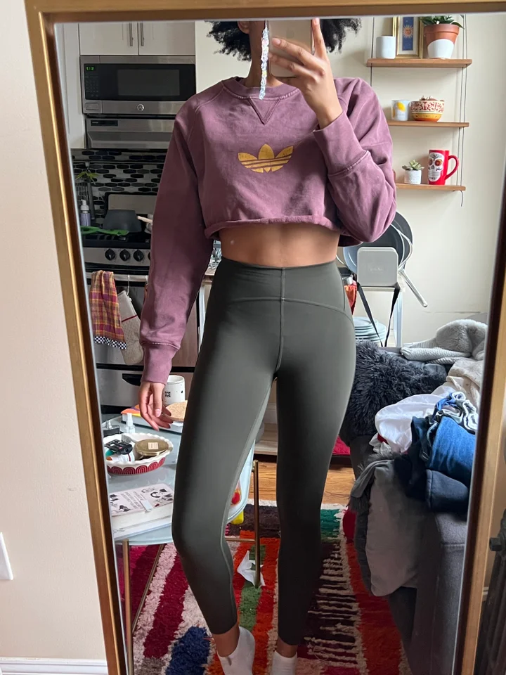 Lululemon high rise splatter leggings , Size 4 🖤, Worn