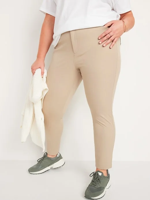 Mid-Rise Secret-Slim Pockets Plus-Size Pixie Ankle Pants