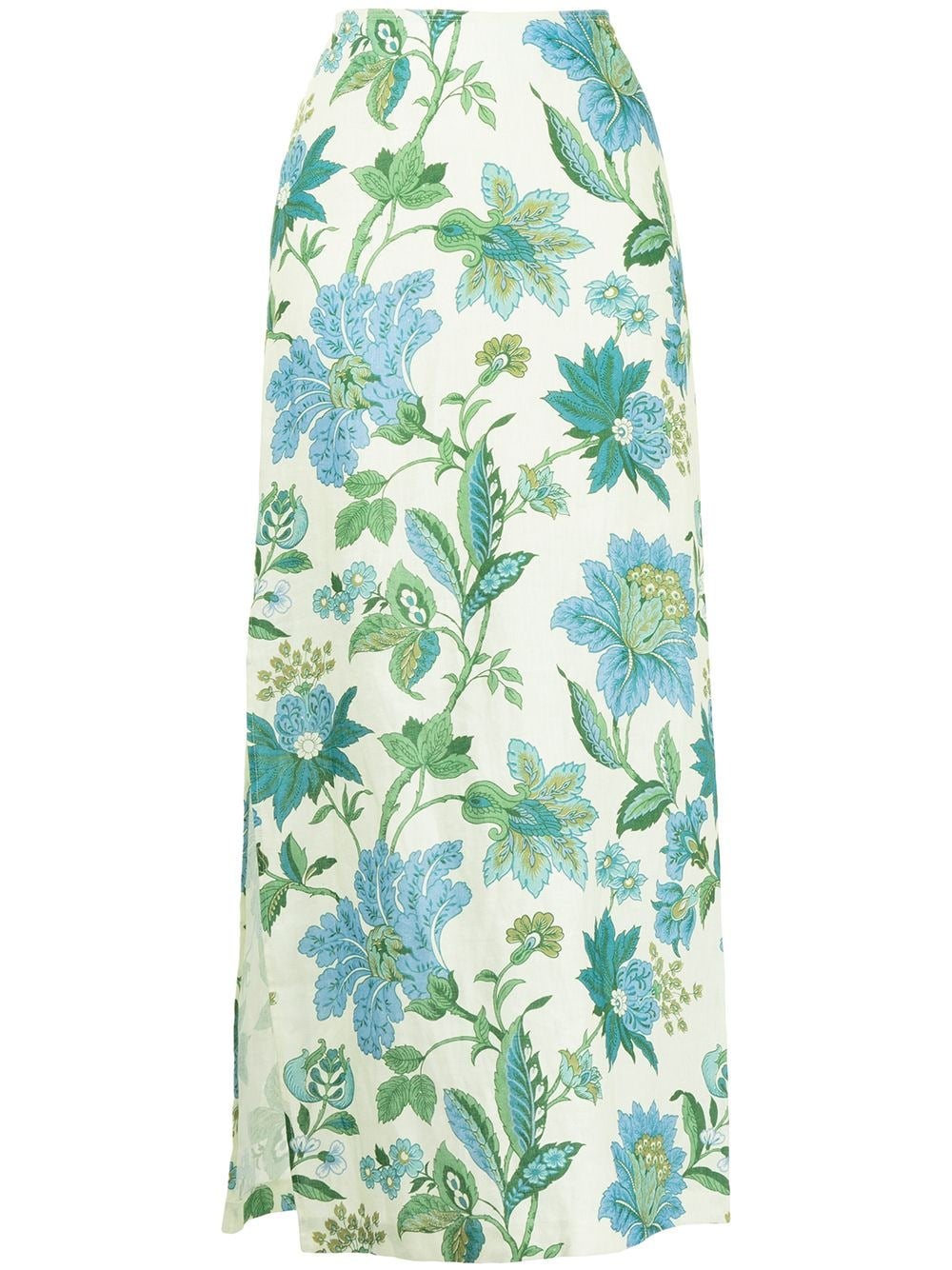 Alexandre floral-print linen midi dress