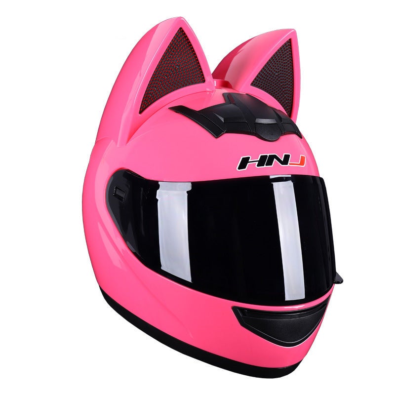 womens cat ear motorcycle helmet