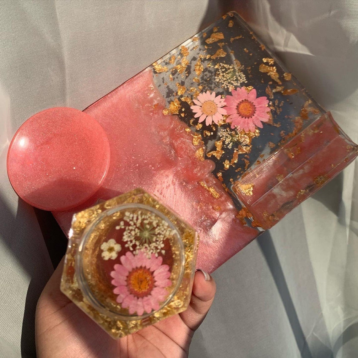 AriCreationss + Flower Mini Rolling Tray Bundle