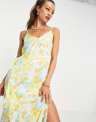 topshop floral slip dress