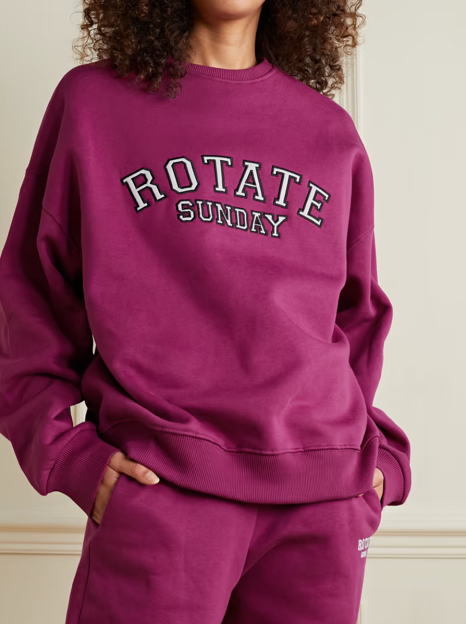 Rotate sunday pink cheap sweatshirt