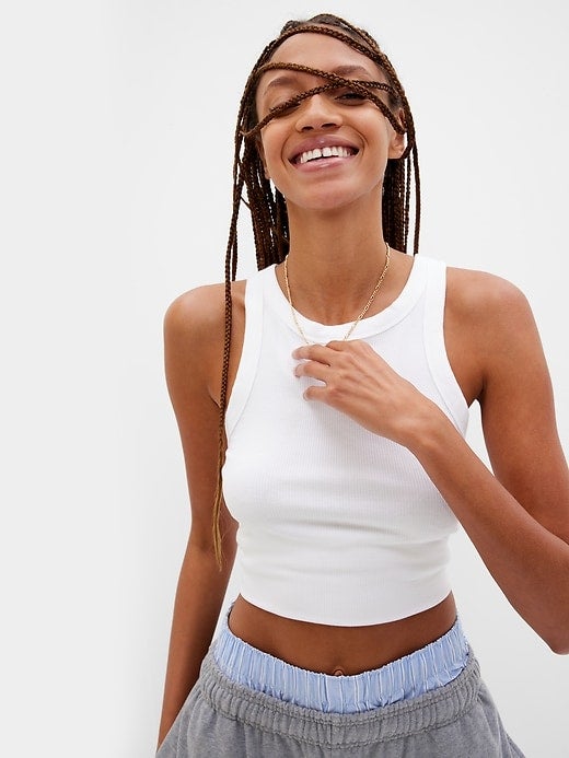 How The White Tank Top Became 2022's Must-Have Piece