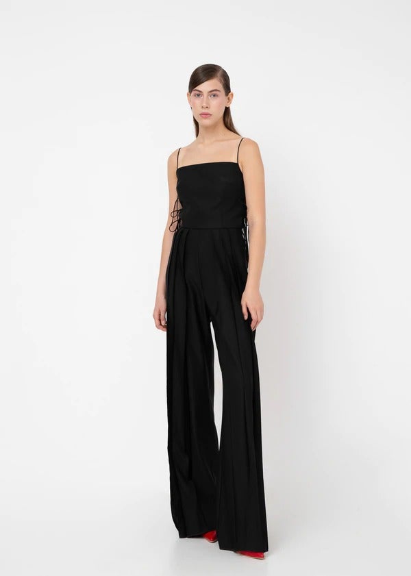 Materiel Tbilisi + Side Strap Black Jumpsuit