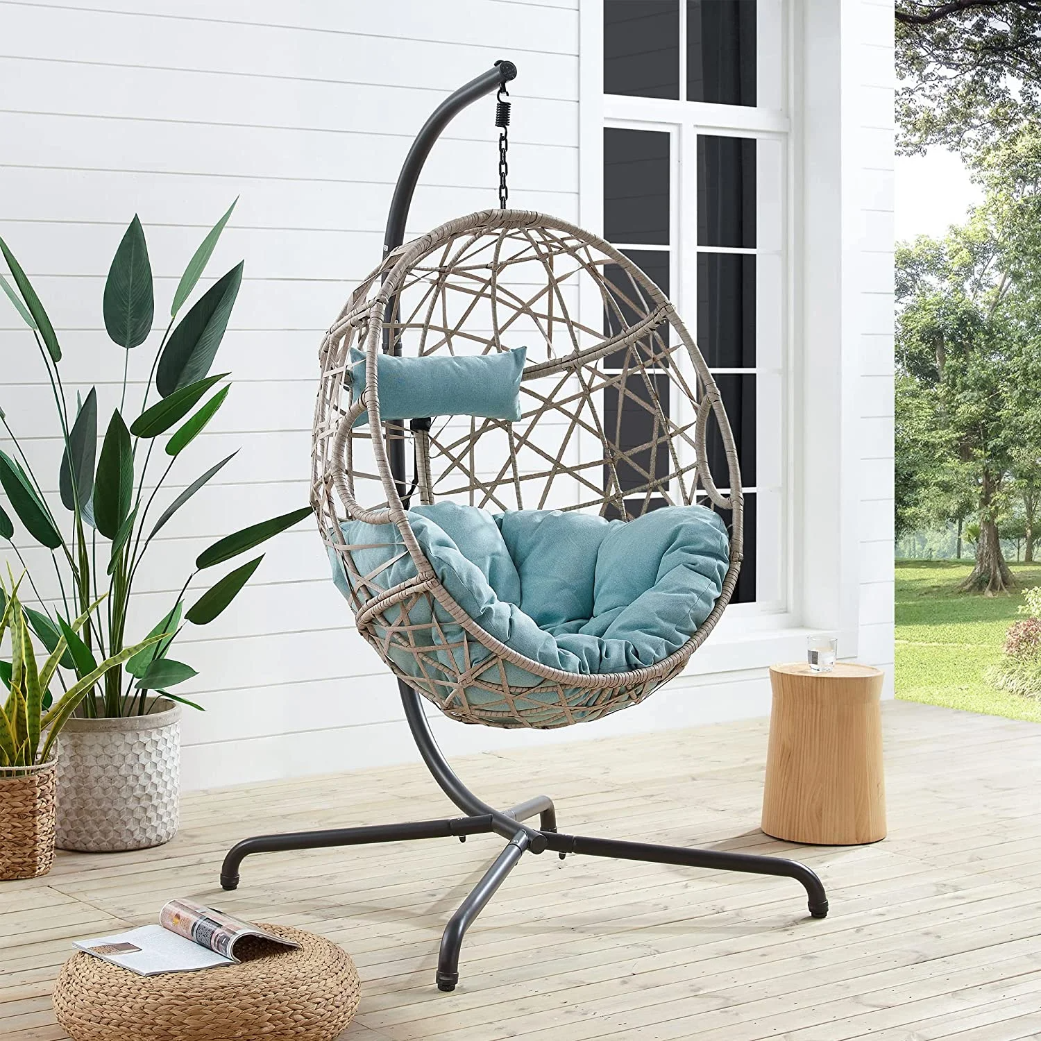 teardrop hanging egg chair